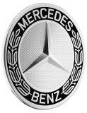 Колпачок ступицы колеса Mercedes, дизайн Roadster, Hub caps, roadster design, black, артикул A17140001259040