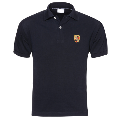 Мужская футболка поло Porsche Men's Polo Shirt, Logo, Black