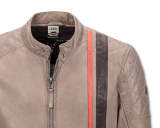 Мужская кожаная куртка Audi Heritage Leather Jacket, Mens, grey, артикул 3131800202