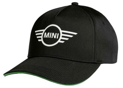 Бейсболка MINI Cap Contrast Edge Wing Logo, Black/Green
