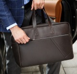Кожаная дорожная сумка Lexus Travel Bag, Brown Leather, артикул LMLS0003LL