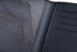 Кожаная обложка для документов Mazda Leather Document Wallet, Dark Blue/Grey, артикул FKW1800MZ