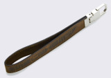 Кожаный брелок для ключей Lexus Keyring, Brown Leather, Yet Collection, артикул LMYC00007L