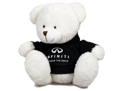 Мягкая игрушка медвежонок Infiniti Plush Toy Teddy Bear, White/Black