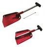 Алюминиевая складная лопата для снега Mitsubishi Foldable Snow Shovel, Red/Silver/Black