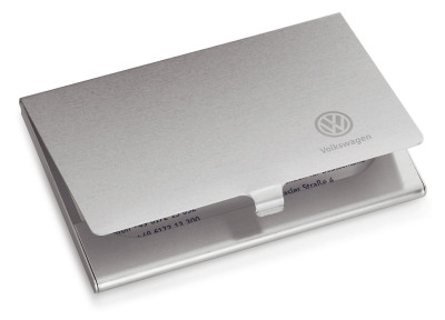 Алюминиевый футляр для визитных карточек Volkswagen Business Card Case, Aluminium, Silver