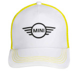 Детская бейсболка MINI Mesh Kids Сap, White/Energetic Yellow, артикул 80165A21188