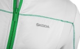 Мужская куртка Skoda Sweatshirt Men, Event, White/Green, артикул 000084131G084