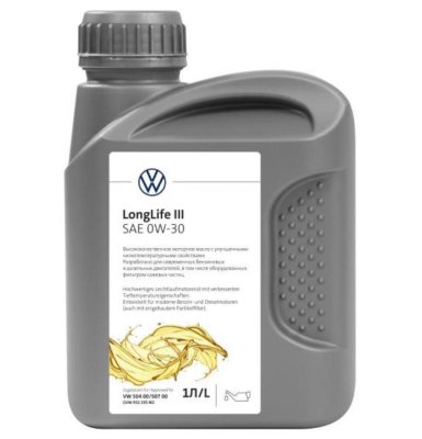 Моторное масло Volkswagen Genuine Engine Oil LongLife III, SAE 0W30, 1L