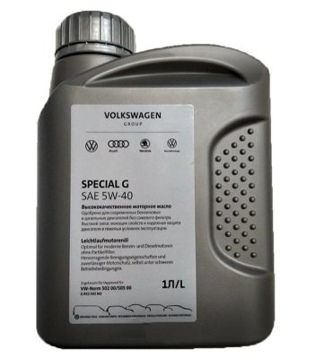Моторное масло Volkswagen Genuine Engine Oil Special G, SAE 5W40, 1L