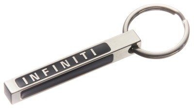 Брелок для ключей Infiniti Metall Stick Keyring, Silver/Black