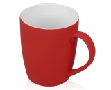 Фарфоровая кружка Fiat Logo Mug, Soft-touch, 360ml, Red/White, артикул 5090A2594