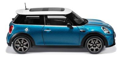 Модель автомобиля MINI Cooper S, Island Blue, Scale 1:18