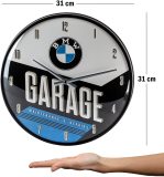 Настенные часы BMW Garage Retro Wall Clock, Nostalgic Art, артикул NA51077