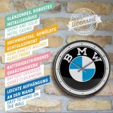 Настенные часы BMW Retro Logo Wall Clock, Nostalgic Art, артикул NA51097