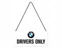 Металлическая пластина с подвесом BMW Drivers Only Hanging Sign, 10x20, Nostalgic Art