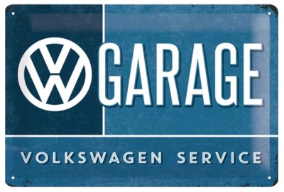 Металлическая пластина Volkswagen Garage, 20x30, Nostalgic Art