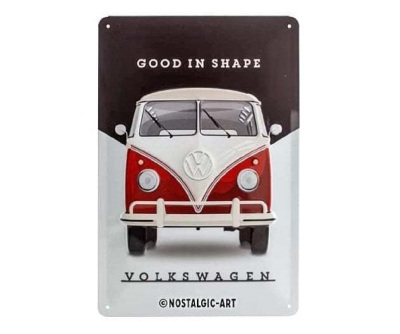Металлическая пластина Volkswagen Good In Shape, Tin Sign, 20x30, Nostalgic Art