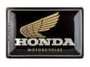 Металлическая пластина Honda Motorcycles Gold, Tin Sign, 20x30, Nostalgic Art