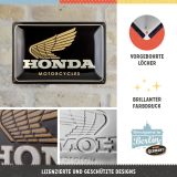 Металлическая пластина Honda Motorcycles Gold, Tin Sign, 20x30, Nostalgic Art, артикул NA22365
