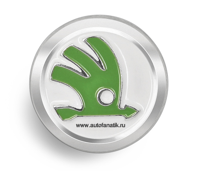 Черный значок skoda