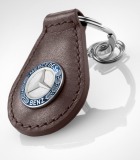 Кожаный брелок Mercedes Key ring, Classic, Brown Leather, артикул B66041522