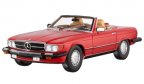 Модель Mercedes-Benz 300 SL, R107 (1985-1989), for USA, Red Metallic, Scale 1:18