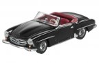 Модель Mercedes-Benz 190 SL Cabriolet (W121) 1955-1963, Black Metallic, Scale 1:43