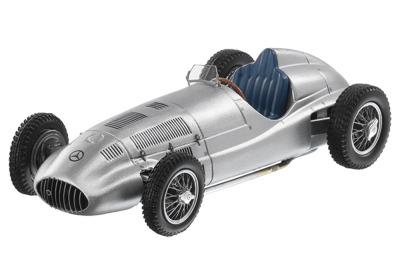 Модель Mercedes-Benz 1.5-litre race car, W165, 1939, Silver, Scale 1:43