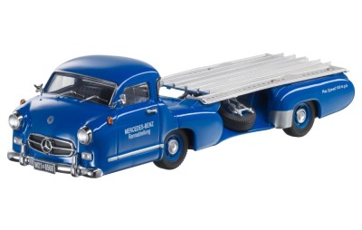 Модель Mercedes-Benz Race car transporter, 1955, Blue, Scale 1:43