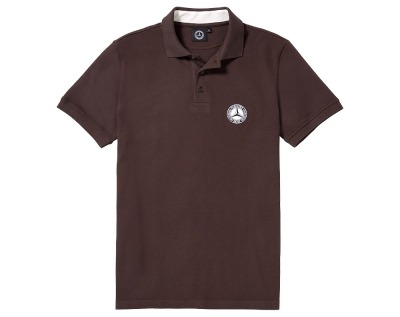 Мужская футболка поло Mercedes-Benz Men's Polo Shirt, Vintage Star, Brown