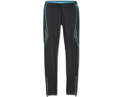 Женские спортивные штаны BMW Athletics Sports Tights, long, ladies, Black - Ocean Blue