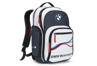 Рюкзак BMW Motorsport Rucksack, White/Team Blue