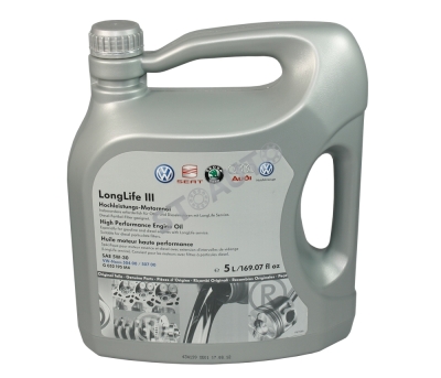 Синтетическое моторное масло VAG LongLife III 5W-30 (5 л)