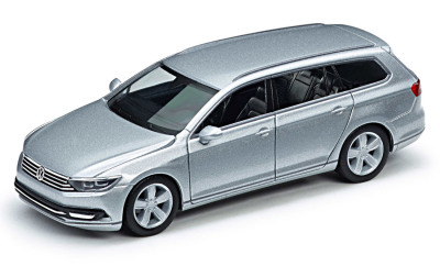 Модель автомобиля Volkswagen Passat B8 Variant, Reflex Silver Metallic, Scale 1:87