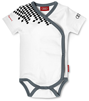 Боди для мальчиков Audi Babys Body -King of The Road-, Audi Sport, White-Grey