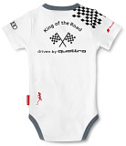 Боди для мальчиков Audi Babys Body -King of The Road-, Audi Sport, White-Grey, артикул 3201400201