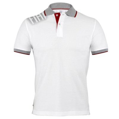 Мужская рубашка поло Fiat Men's S.sleeved Polo Shirt, White