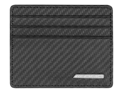 Кожаный футляр для кредитных карт Mercedes-Benz Credit Card Wallet, AMG, Carbon Look