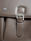 Мужской кожаный портфель Mercedes-Benz Men's business bag, Vintage Star, Brown, артикул B66043051