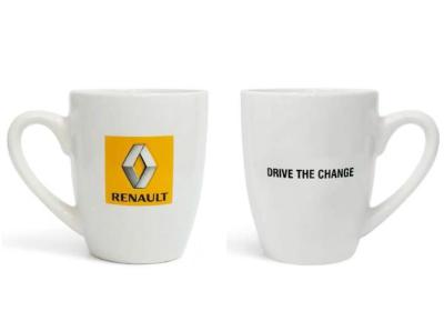 Керамическая кружка с логотипом Renault Mug White