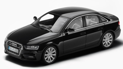 Модель Audi A4, Phantom black, Scale 1 43