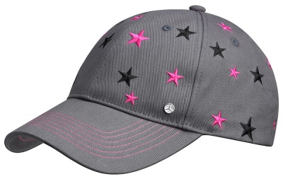 Женская бейсболка Mercedes-Benz Women's cap Stars Grey Pink