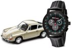 Часы и модель автомобиля Porsche 50 Years of 911 chronograp and Porsche 911 [ 1963 ] – limited edition