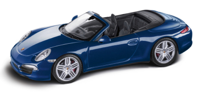 Модель автомобиля Porsche 911 Carrera 4S Cabriolet Blue 2014