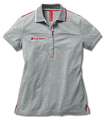 Женская футболка-поло Audi Sport Ladies Polo Shirt Grey