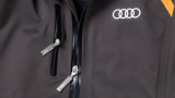 Женская куртка Audi Womens Softshell Jacket, XS, R8 LMS, Grey/Orange, артикул 3131205001