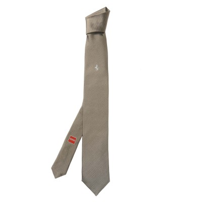 Галстук Ferrari Cavallino Rampante Tie Pindot pattern Brown