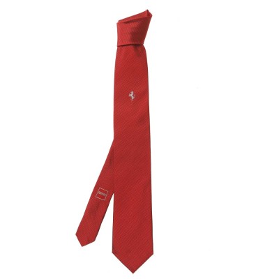 Галстук Ferrari Cavallino Rampante Tie Pindot pattern Red