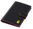 Женский кожаный кошелек Ferrari Vertical women’s purse Black